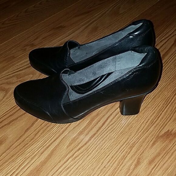 Naturalizer N5 comfort black leather shoes Sz 10 - Picture 3 of 5